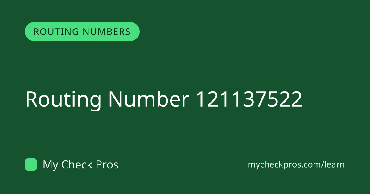 Routing Number 121137522 — Comerica Bank | My Check Pros